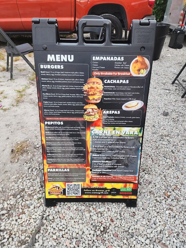 Waros Grill Venezuelan Food Truck Menu image 1