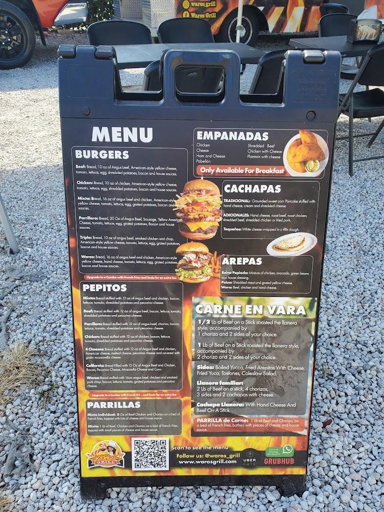 Waros Grill Venezuelan Food Truck Menu image 2